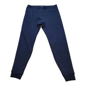 LAPASA SZ L Men's Soft Velour Lined Base Layer Thermal Stretch Pants in Black